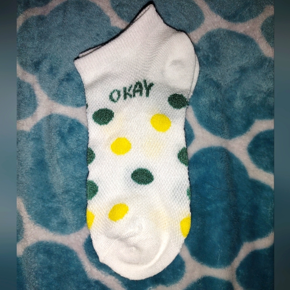 NWOT Women's "OKAY" Themed Socks